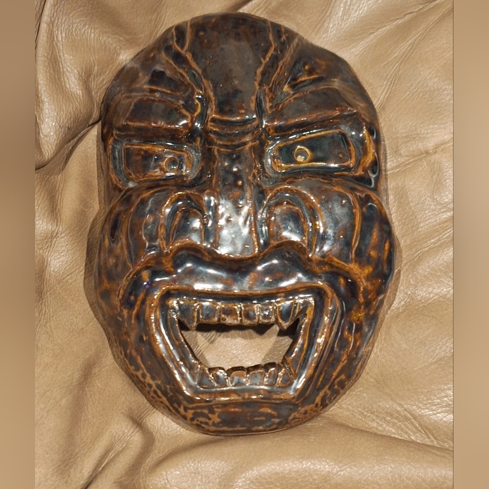 Vintage Pottery NOH Theatrical Mask